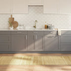 Tappeto Rettangolare Natura Chiaro 70x300 cm in Bambù