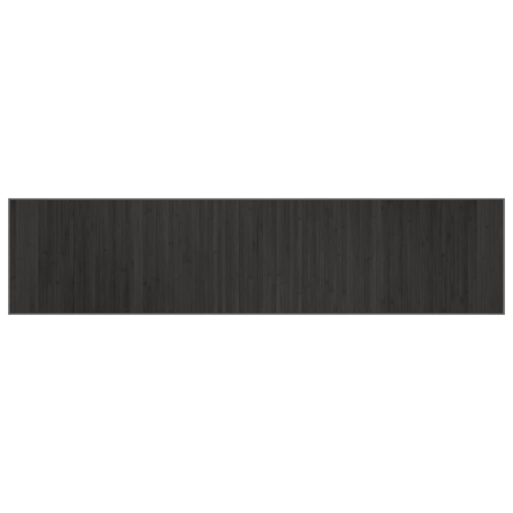 Tappeto Rettangolare Grigio 70x300 cm in Bambù