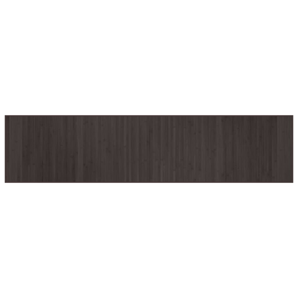 Tappeto Rettangolare Marrone Scuro 70x300 cm in Bambù