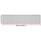 Tappeto Rettangolare Marrone Scuro 70x300 cm in Bambù