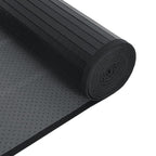 Tappeto Rettangolare Nero 70x400 cm in Bambù