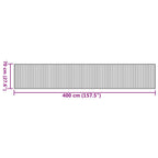 Tappeto Rettangolare Marrone 70x400 cm in Bambù