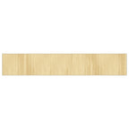Tappeto Rettangolare Natura Chiaro 70x400 cm in Bambù