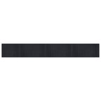 Tappeto Rettangolare Nero 70x500 cm in Bambù