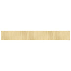 Tappeto Rettangolare Natura Chiaro 70x500 cm in Bambù