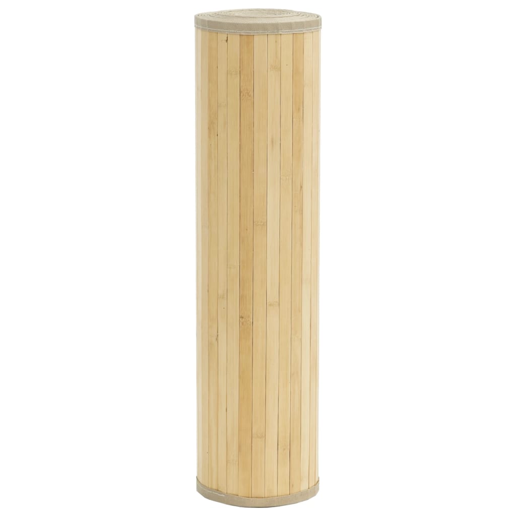 Tappeto Rettangolare Natura Chiaro 70x500 cm in Bambù