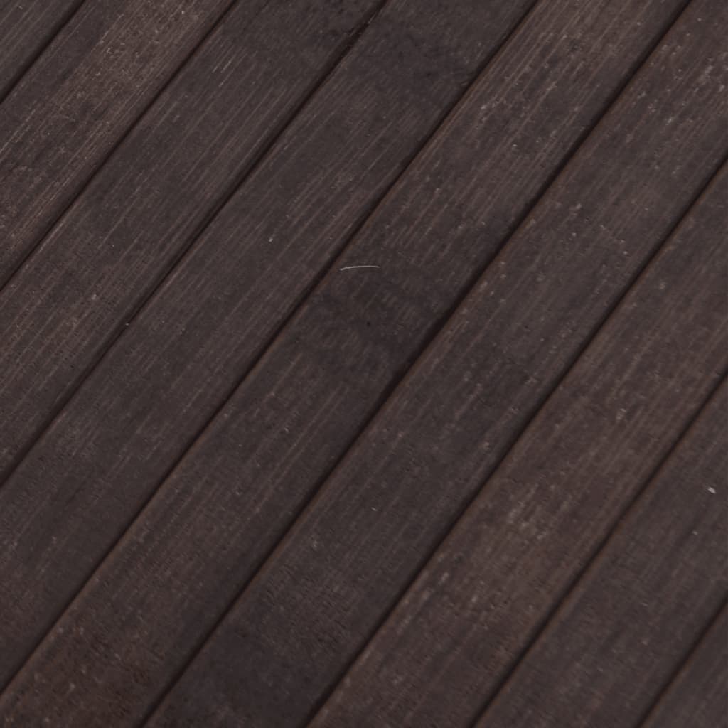 Tappeto Rettangolare Marrone Scuro 70x500 cm in Bambù