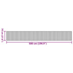 Tappeto Rettangolare Marrone Scuro 70x500 cm in Bambù