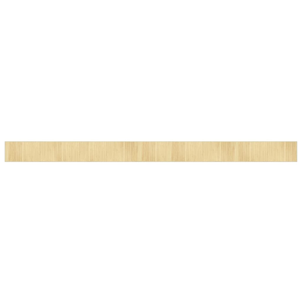 Tappeto Rettangolare Naturale Chiaro 70x1000 cm in Bambù