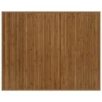 Tappeto Rettangolare Marrone 80x100 cm in Bambù