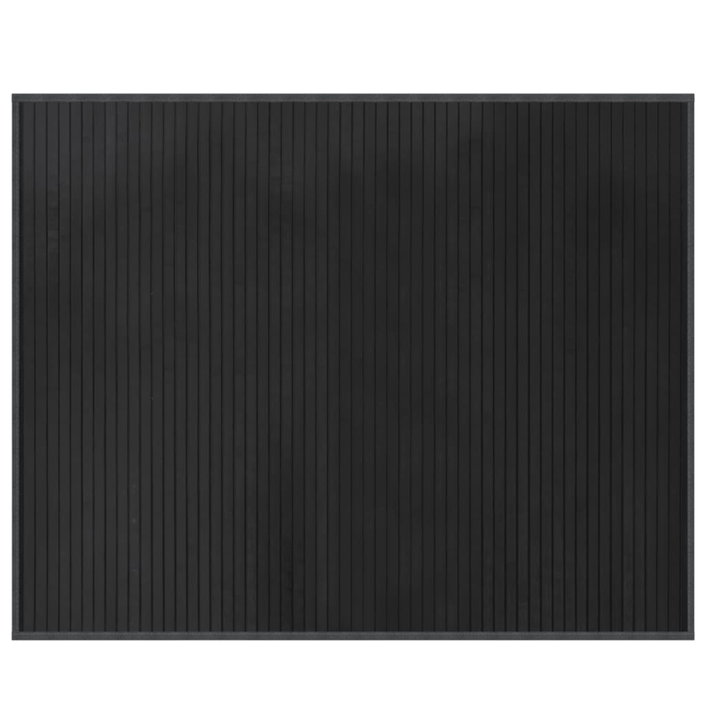 Tappeto Rettangolare Grigio 80x100 cm in Bambù