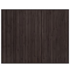 Tappeto Rettangolare Marrone Scuro 80x100 cm in Bambù