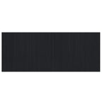 Tappeto Rettangolare Nero 80x200 cm in Bambù