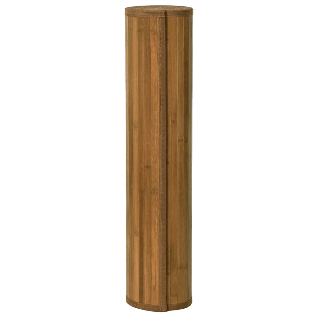 Tappeto Rettangolare Marrone 80x200 cm in Bambù