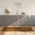 Tappeto Rettangolare Marrone 80x200 cm in Bambù