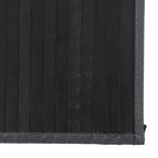 Tappeto Rettangolare Grigio 80x200 cm in Bambù
