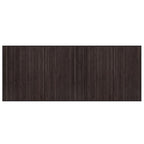 Tappeto Rettangolare Marrone Scuro 80x200 cm in Bambù