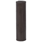 Tappeto Rettangolare Marrone Scuro 80x200 cm in Bambù