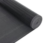 Tappeto Rettangolare Nero 80x300 cm in Bambù