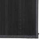 Tappeto Rettangolare Grigio 80x300 cm in Bambù