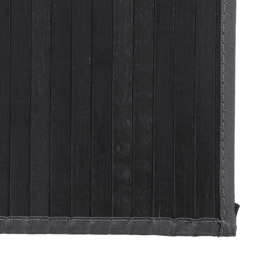 Tappeto Rettangolare Grigio 80x300 cm in Bambù
