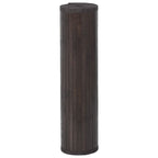 Tappeto Rettangolare Marrone Scuro 80x300 cm in Bambù