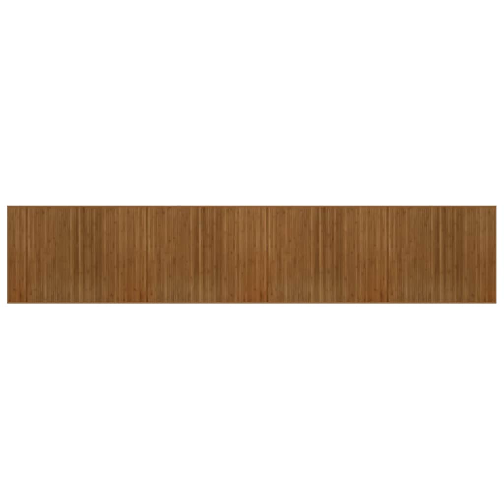 Tappeto Rettangolare Marrone 80x400 cm in Bambù