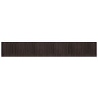 Tappeto Rettangolare Marrone Scuro 80x500 cm in Bambù