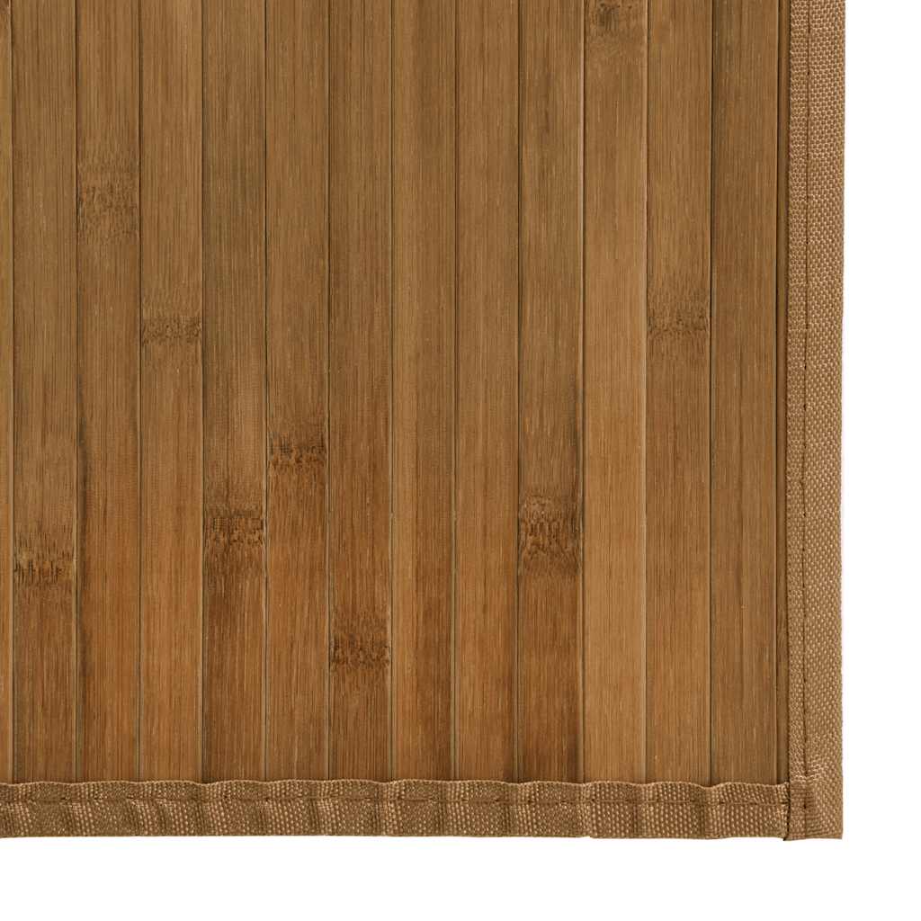 Tappeto Rettangolare Marrone 80x1000 cm in Bambù