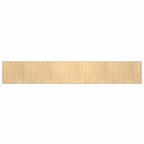 Tappeto Rettangolare Naturale Chiaro 80x1000 cm in Bambù