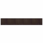 Tappeto Rettangolare Marrone Scuro 80x1000 cm in Bambù
