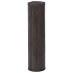 Tappeto Rettangolare Marrone Scuro 80x1000 cm in Bambù
