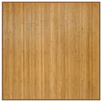 Tappeto Quadrato Naturale 100x100 cm in Bambù