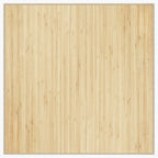 Tappeto Quadrato Naturale Chiaro 100x100 cm in Bambù