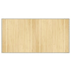 Tappeto Rettangolare Naturale Chiaro 100x200 cm in Bambù
