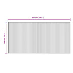 Tappeto Rettangolare Marrone Scuro 100x200 cm in Bambù