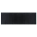Tappeto Rettangolare Nero 100x300 cm in Bambù