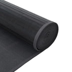 Tappeto Rettangolare Grigio 100x300 cm in Bambù