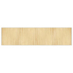 Tappeto Rettangolare Natura Chiaro 100x400 cm in Bambù