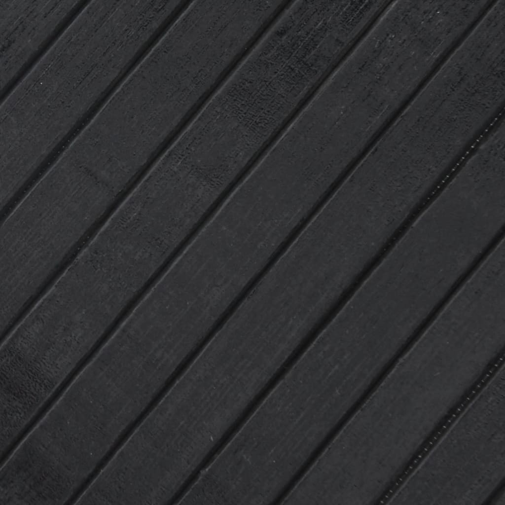 Tappeto Rettangolare Grigio 100x500 cm in Bambù