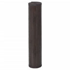 Tappeto Rettangolare Marrone Scuro 100x500 cm in Bambù