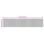 Tappeto Rettangolare Marrone Scuro 100x500 cm in Bambù