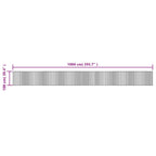 Tappeto Rettangolare Marrone Scuro 100x1000 cm in Bambù