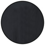 Tappeto Rotondo Nero 60 cm in Bambù
