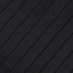Tappeto Rotondo Nero 60 cm in Bambù