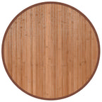 Tappeto Rotondo Naturale 60 cm in Bambù