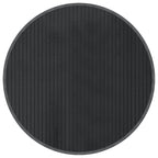 Tappeto Rotondo Grigio 60 cm in Bambù