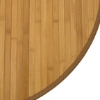 Tappeto Rotondo Naturale 80 cm in Bambù