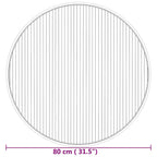 Tappeto Rotondo Naturale 80 cm in Bambù