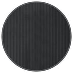 Tappeto Rotondo Grigio 80 cm in Bambù